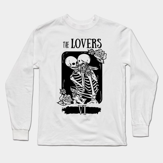 The Lovers (Black Design) Long Sleeve T-Shirt by Mahaniganz